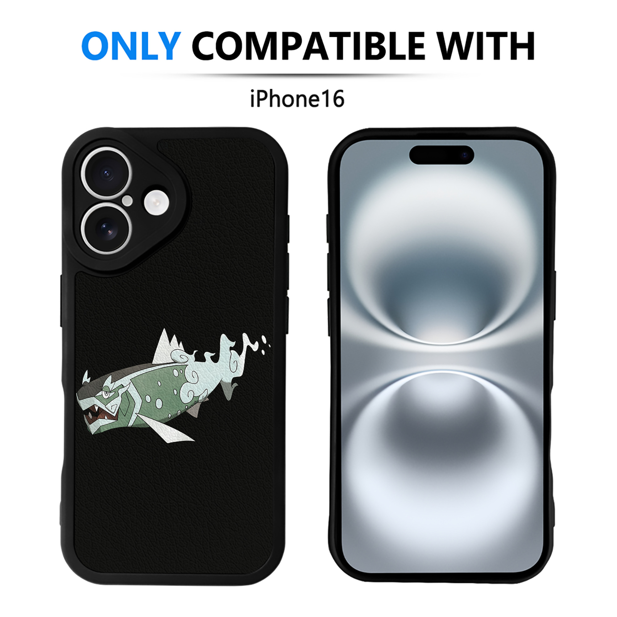 （画像用） ポケットモンスター Pokémon 【iPhone 16シリーズ対応】シリコンスマホケース（レザー調） 材質：シリコン